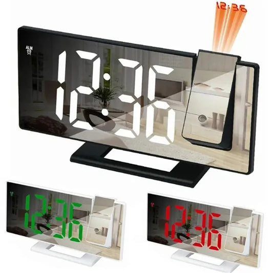 LED Digital Alarm Clock Projection Clock Projector Ceiling Clock